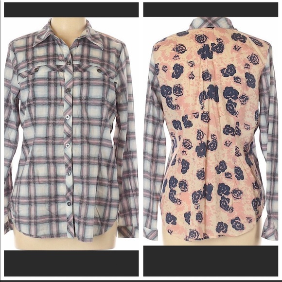 CAbi Tops - CAbi Navy Festival Button-down